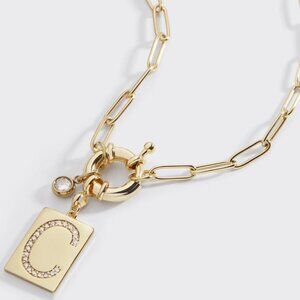 NEW! 18K CHARM INITIAL NECKLACE